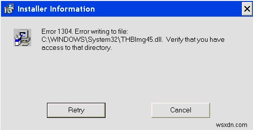 วิธีแก้ไขข้อผิดพลาด 1304 &1305 บนพีซี Windows ของคุณ 