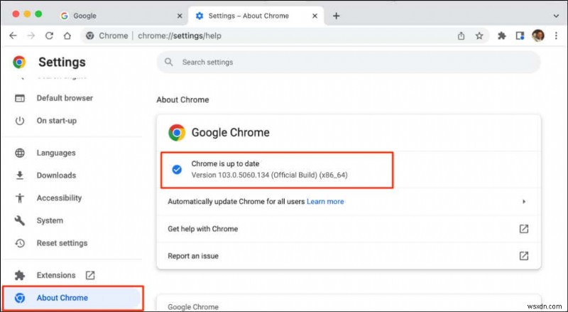 আমার কাছে Google Chrome এর কোন সংস্করণ আছে?