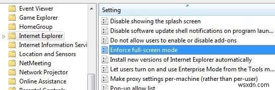 วิธีเปิด Internet Explorer แบบเต็มหน้าจอหรือโหมดคีออสก์ 