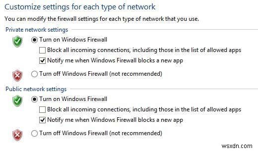 ปรับกฎและการตั้งค่าไฟร์วอลล์ Windows 10