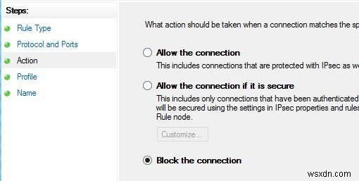 ปรับกฎและการตั้งค่าไฟร์วอลล์ Windows 10
