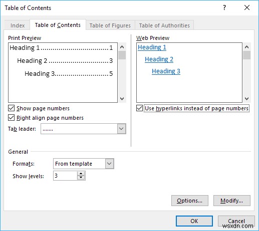 เพิ่มสารบัญไปยังเอกสาร Word อย่างรวดเร็ว