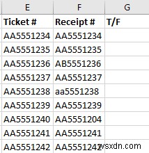 วิธีค้นหาค่าที่ตรงกันใน Excel 