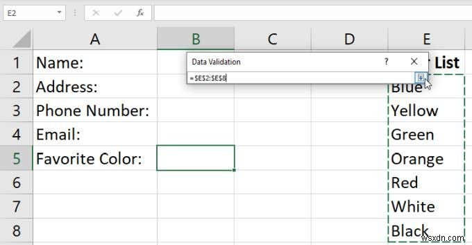 วิธีสร้างรายการดรอปดาวน์ใน Excel