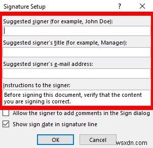 วิธีการแทรกลายเซ็นในเอกสาร Microsoft Word