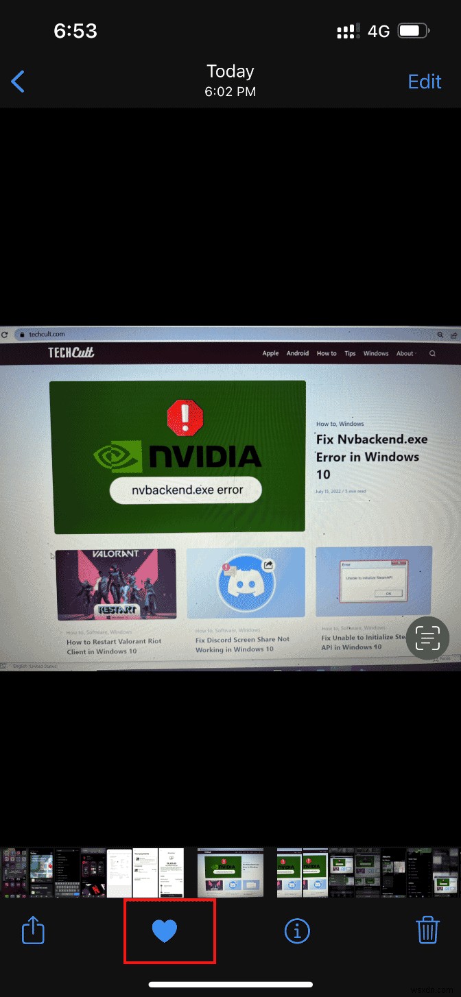 แก้ไขข้อผิดพลาดที่เกิดขึ้นขณะโหลดรูปภาพเวอร์ชันคุณภาพสูงกว่านี้บน iPhone 