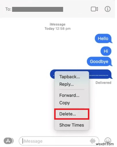 วิธีการลบข้อความจาก iCloud
