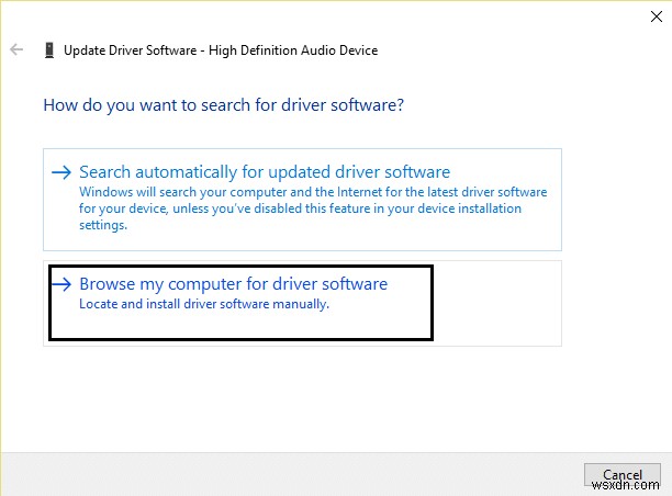 फिक्स रियलटेक एचडी ऑडियो ड्राइवर विफलता त्रुटि स्थापित करें 