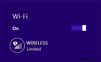 ปัญหาการเชื่อมต่อ WiFi จำกัด [แก้ไขแล้ว] 