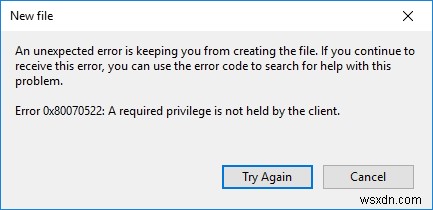एक आवश्यक विशेषाधिकार को ठीक करने के 6 तरीके क्लाइंट त्रुटि के कारण नहीं हैं