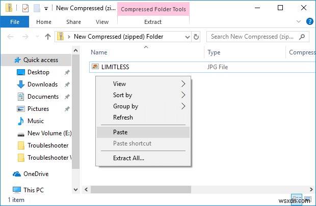উইন্ডোজ 10 এ জিপ বা আনজিপ ফাইল এবং ফোল্ডার 