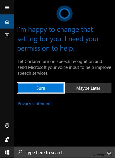 เปิดใช้งานหรือปิดใช้งาน Cortana บนหน้าจอล็อคของ Windows 10