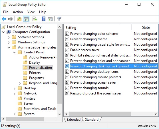 উইন্ডোজ 10 এ ডেস্কটপ ওয়ালপেপার পরিবর্তন করা থেকে ব্যবহারকারীদের আটকান 