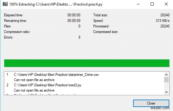 วิธีเปิดไฟล์ TAR (.tar.gz) บน Windows 10 