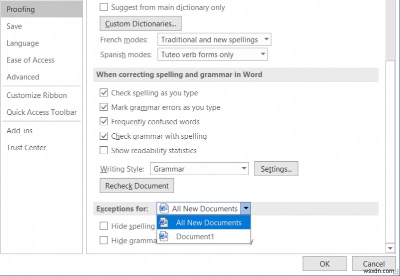 মাইক্রোসফ্ট ওয়ার্ডে বানান পরীক্ষা কাজ করছে না তা ঠিক করুন 