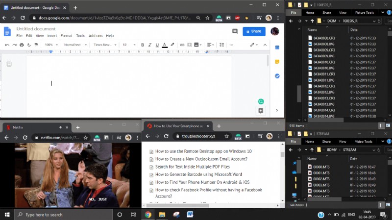विंडोज 10 में अपनी स्क्रीन को विभाजित करने के 5 तरीके