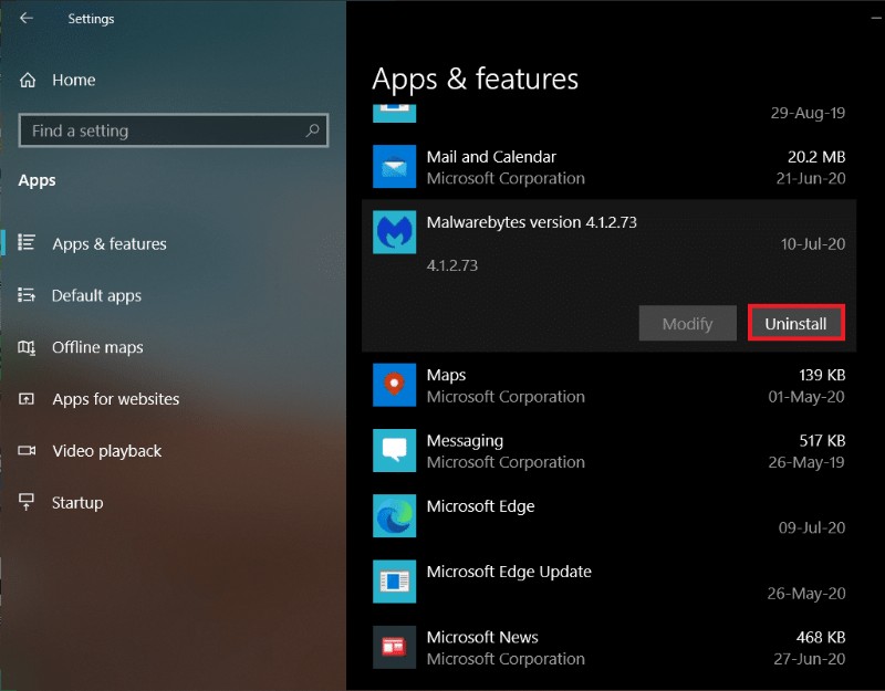सेवा त्रुटि कनेक्ट करने में असमर्थ मालवेयरबाइट्स को ठीक करें 