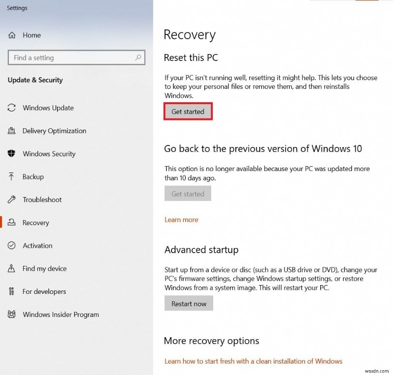 แก้ไข Windows 10 หน้าจอสีเหลืองแห่งความตาย 