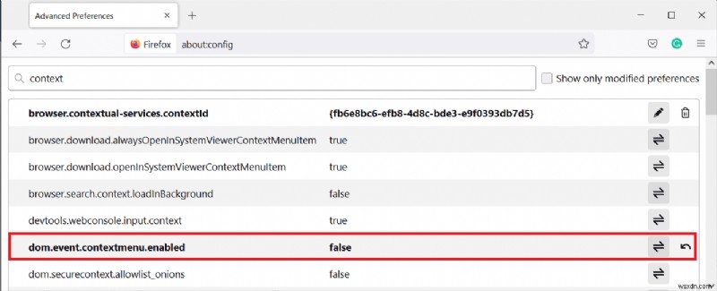 แก้ไข Firefox คลิกขวาไม่ทำงาน