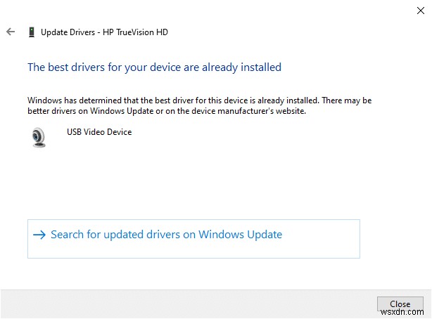 0xC00D36D5 ফিক্স করুন Windows 10 এ কোন ক্যামেরা সংযুক্ত নেই 