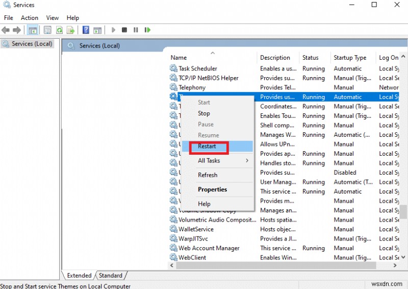 แก้ไขแถบงานคลิกขวาไม่ทำงาน 