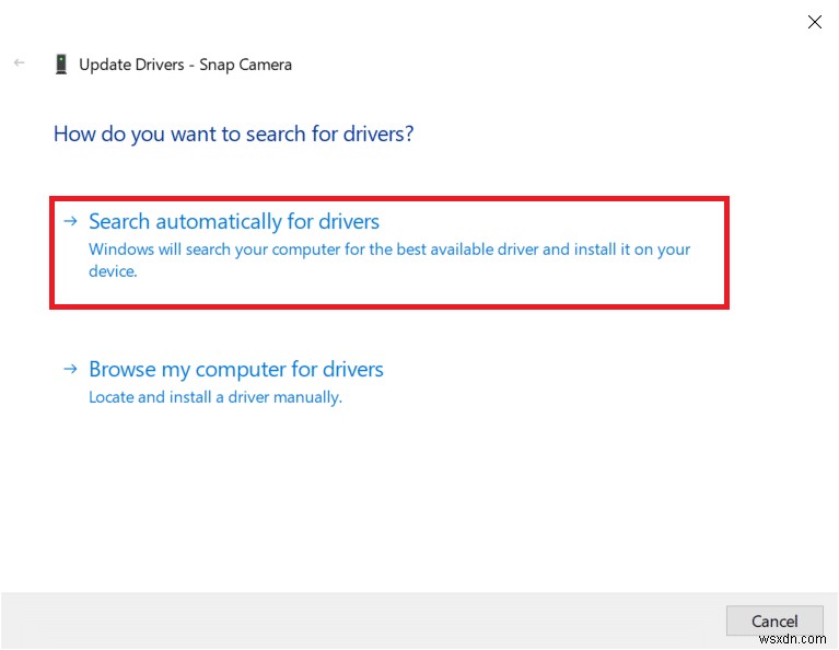 স্ন্যাপ ক্যামেরা কোন উপলব্ধ ক্যামেরা ইনপুট ত্রুটি ঠিক করুন