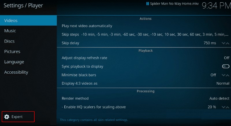 วิธีเพิ่มความเร็ว Kodi ใน Windows 10 