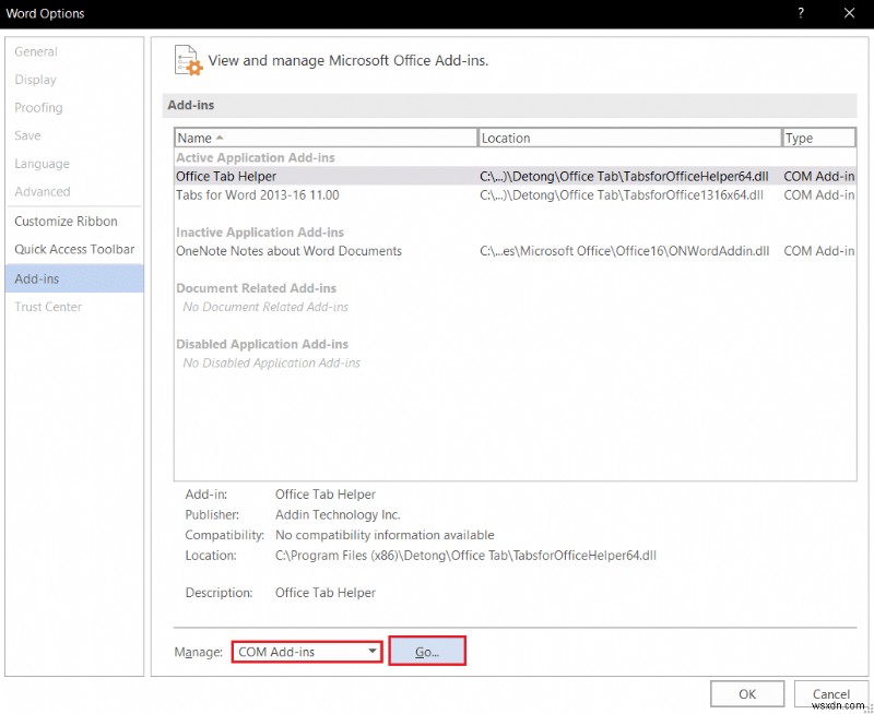 แก้ไขข้อผิดพลาดการอนุญาตไฟล์ Word ใน Windows 10 