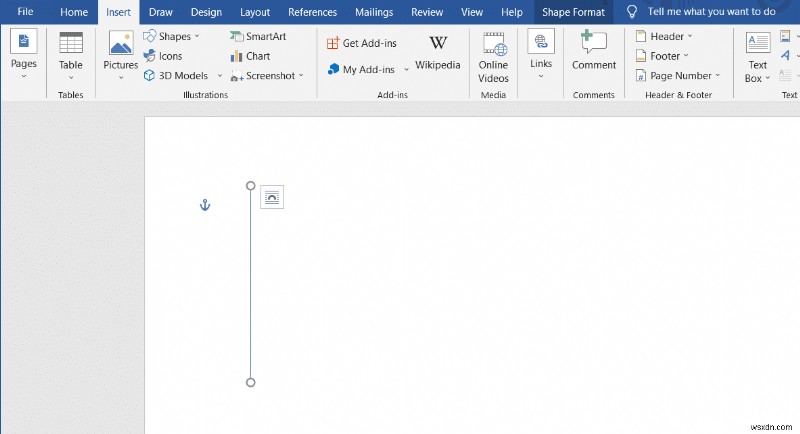วิธีแทรกบรรทัดใน Word 