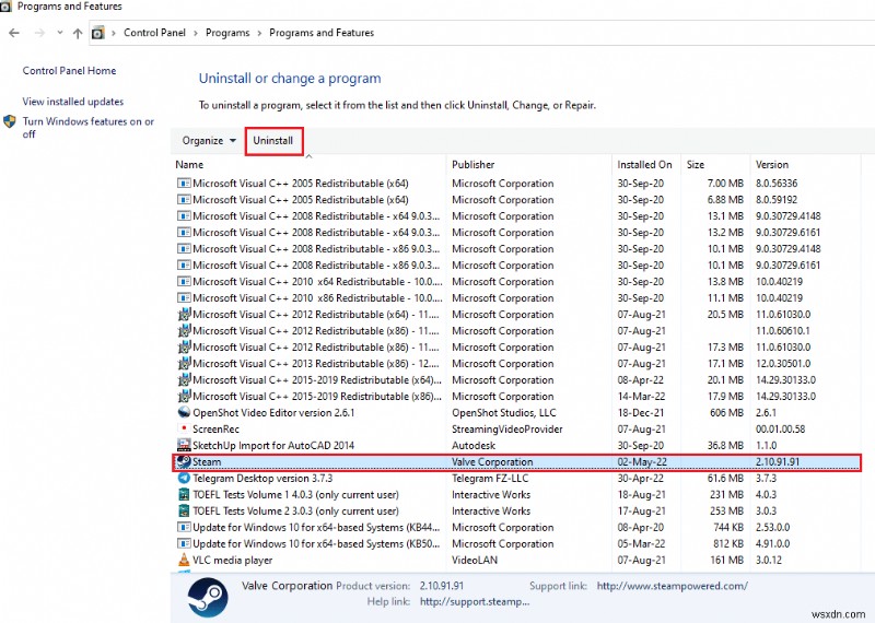 উইন্ডোজ 10 এ অনুপস্থিত steam_api64.dll ঠিক করুন