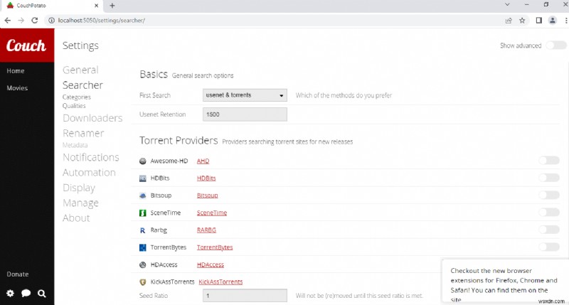 উইন্ডোজ 10 এ কিভাবে কাউচপোটেটো সেটআপ করবেন 