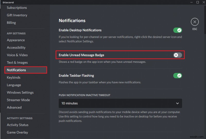 แก้ไข Red Dot บนไอคอน Discord ใน Windows 10