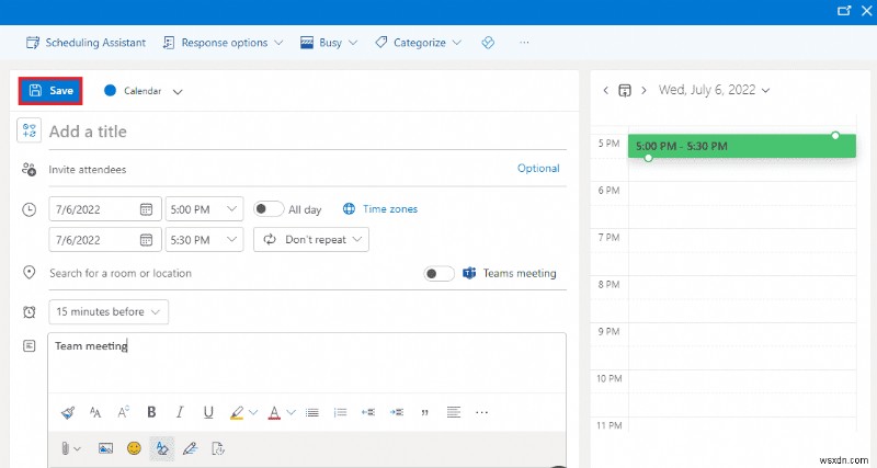 วิธีการติดตั้งและใช้งาน Teams Add in for Outlook 