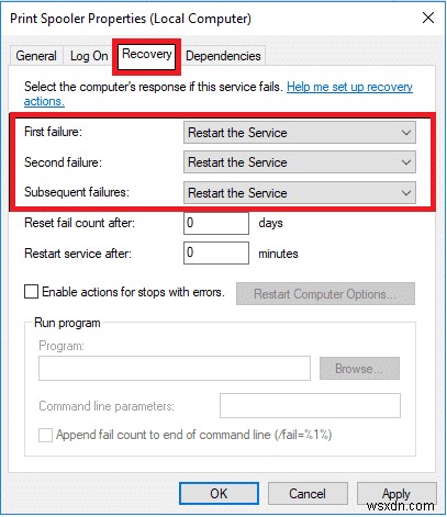 แก้ไขข้อผิดพลาดในการพิมพ์ใน Windows 10 