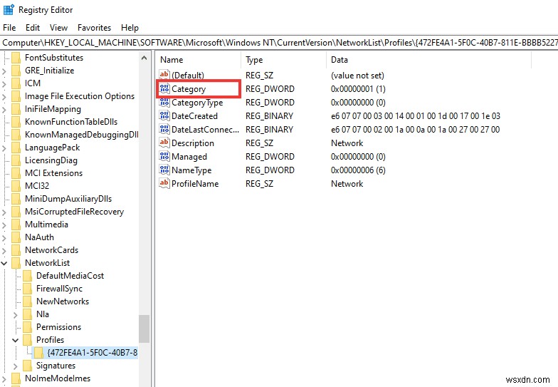 উইন্ডোজ 10 নেটওয়ার্ক প্রোফাইল অনুপস্থিত সমস্যা ঠিক করুন 