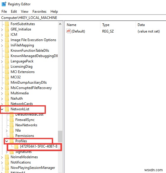 উইন্ডোজ 10 নেটওয়ার্ক প্রোফাইল অনুপস্থিত সমস্যা ঠিক করুন 