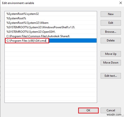 แก้ไข  git  ไม่ได้รับการยอมรับว่าเป็นคำสั่งภายในหรือภายนอก 