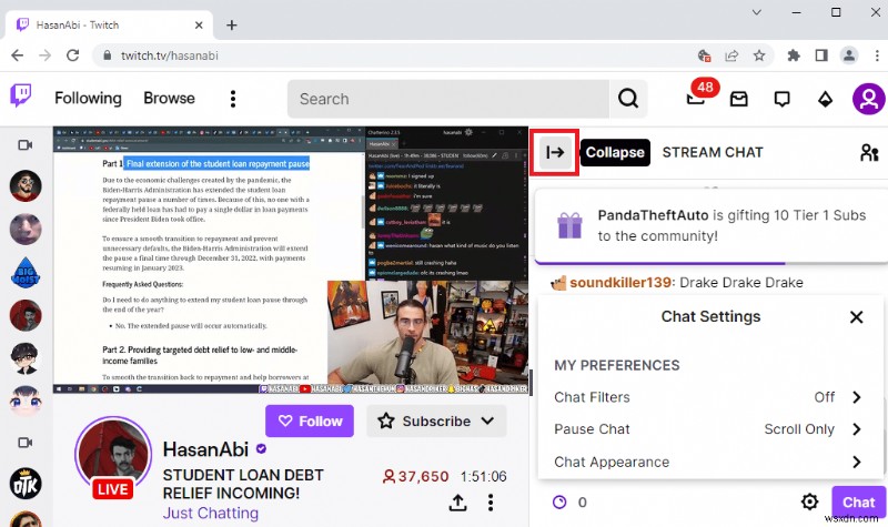 แก้ไข Twitch ไม่สามารถเชื่อมต่อกับแชทได้ 