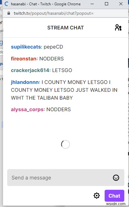 แก้ไข Twitch ไม่สามารถเชื่อมต่อกับแชทได้ 