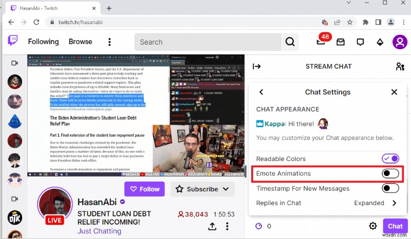 แก้ไข Twitch ไม่สามารถเชื่อมต่อกับแชทได้ 