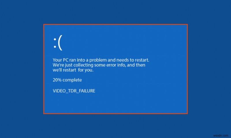 Windows 10 में MSDN बगचेक वीडियो TDR त्रुटि ठीक करें