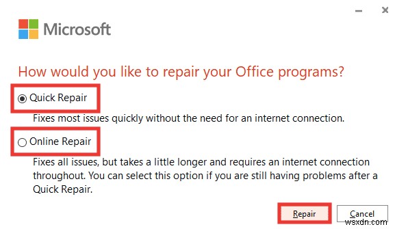 ফিক্স এক্সেল একটি ত্রুটির মধ্যে রান হয়েছে 