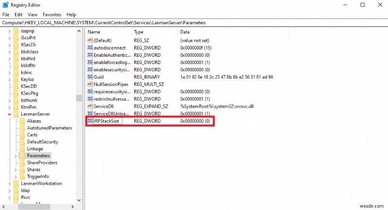 แก้ไขระบบไม่พบตัวเลือกสภาพแวดล้อมที่ป้อน 