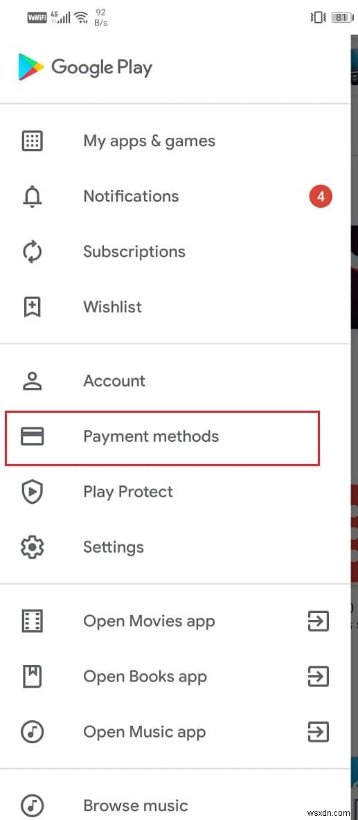 แก้ไขธุรกรรมไม่เสร็จสมบูรณ์ใน Google Play Store