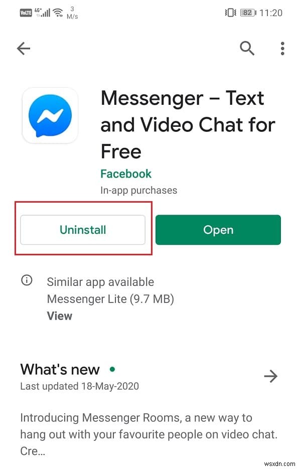 วิธีแก้ปัญหา Facebook Messenger