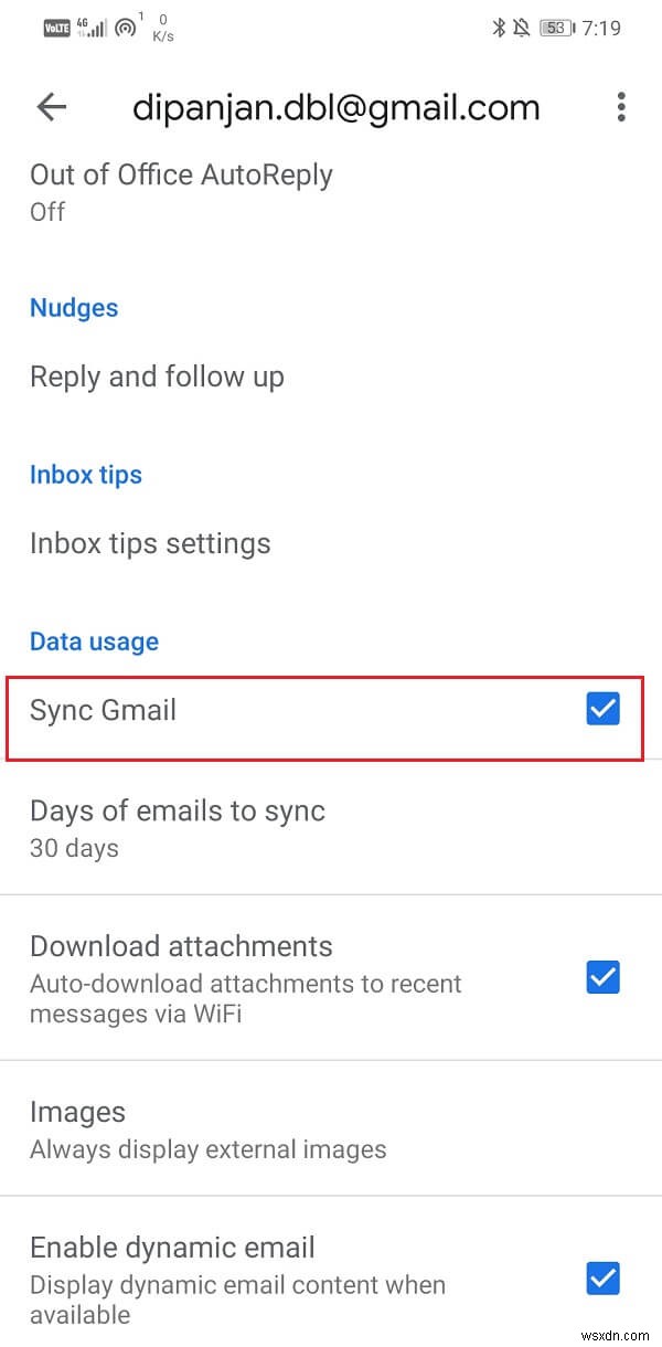 Gmail को Android पर ईमेल प्राप्त नहीं करना ठीक करें
