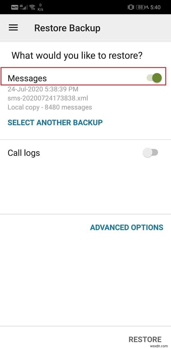 วิธีสำรองและกู้คืนข้อความบน Android