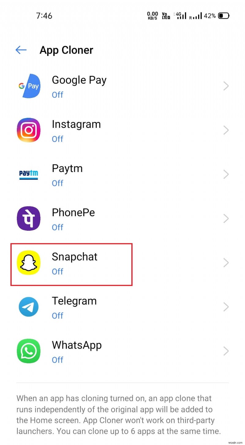 วิธีเรียกใช้บัญชี Snapchat สองบัญชีบนโทรศัพท์ Android เครื่องเดียว