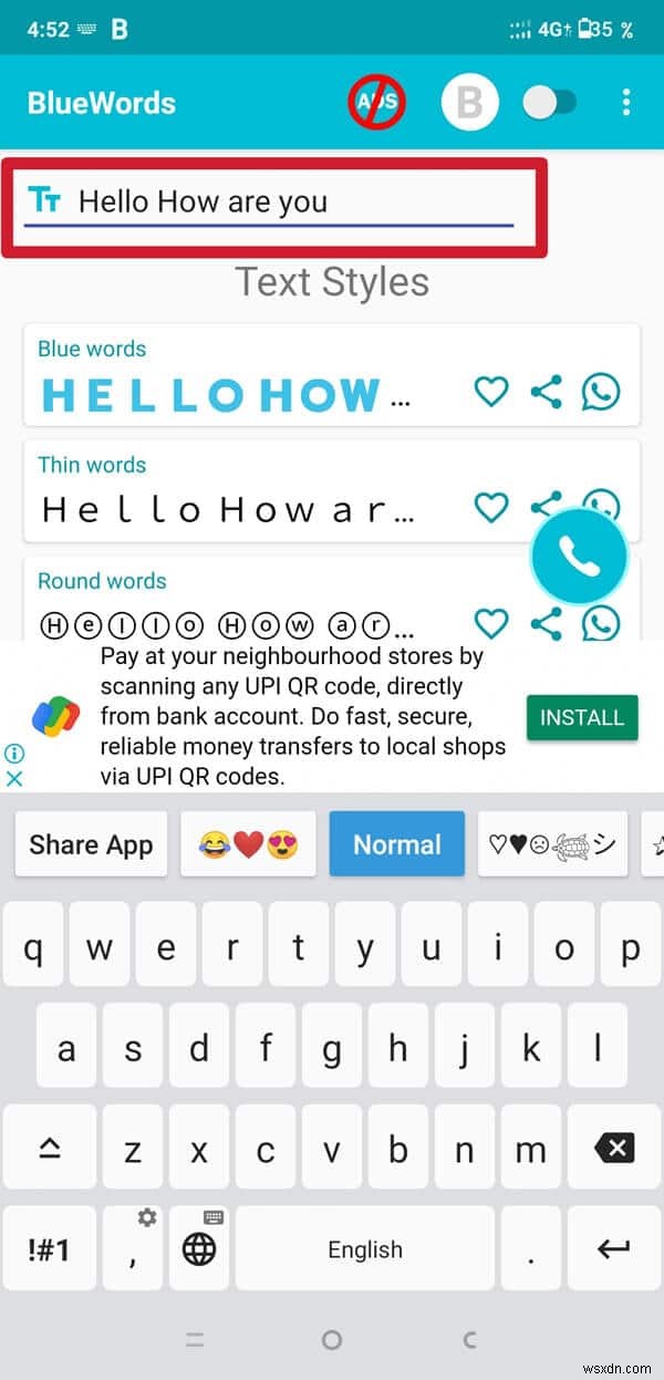 วิธีเปลี่ยนรูปแบบแบบอักษรใน WhatsApp