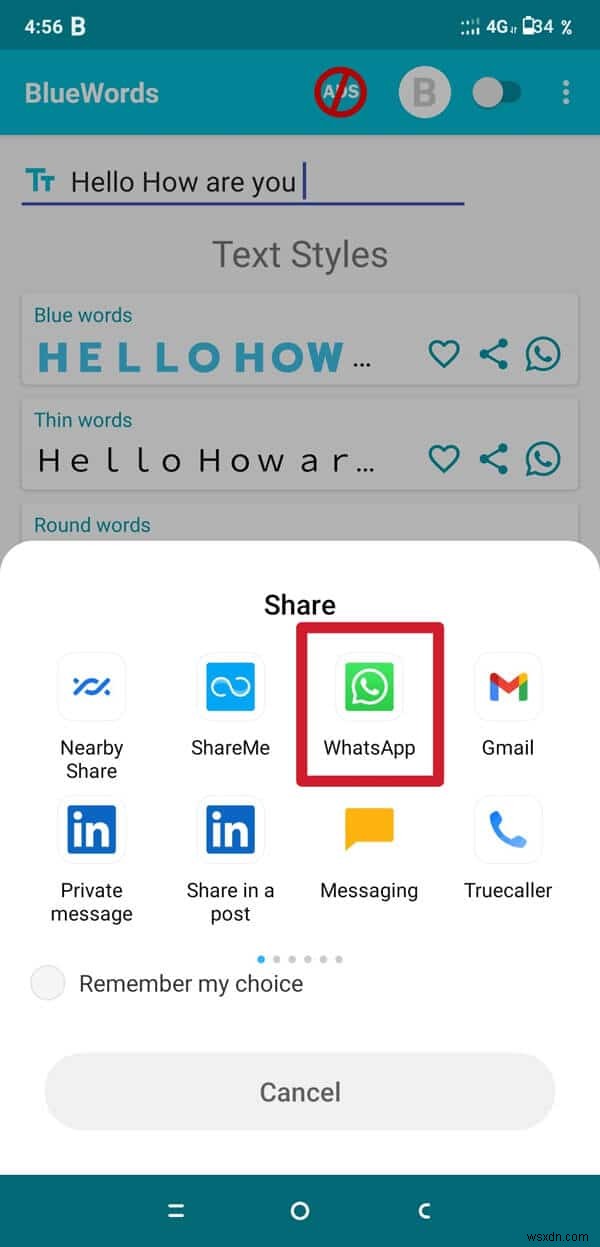 วิธีเปลี่ยนรูปแบบแบบอักษรใน WhatsApp